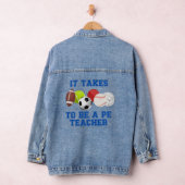 Het kost ballen om een gymleraar te zijn denim jacket (Hangar)