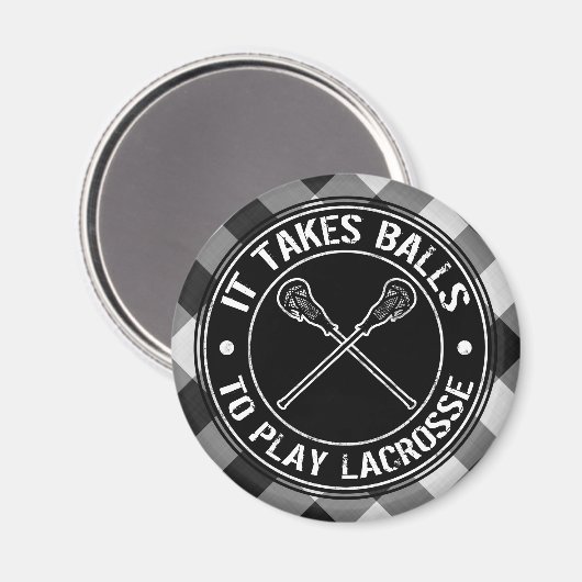 Het kost ballen om Lacrosse Magnet te spelen (Voorkant / Achterkant)
