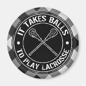 Het kost ballen om Lacrosse Magnet te spelen (Voorkant)