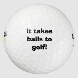 "Het kost ballen om te golfen" Golfballen