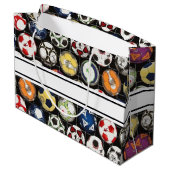 Het kost ballen om voetbal te spelen large cadeautasje (Achterkant Gekanteld)