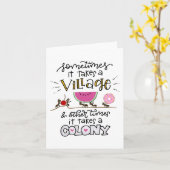 Het kost een dorp kaart (Gele Bloem)