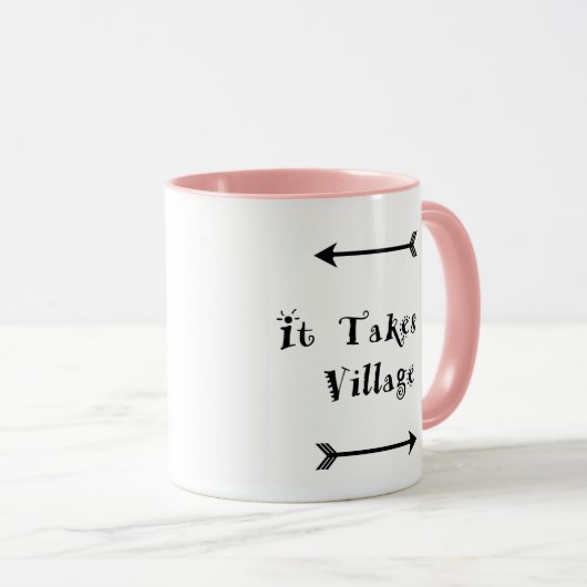 Het kost een dorp - Ouderschap adoptie Mok (Voorkant rechts)