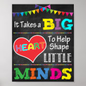 Het kost een groot hart om kleine Posters te vorme (Voorkant)