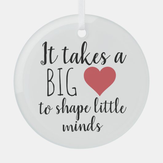 Het kost een grote docent-kwaliteitscadeautjes glas ornament (Voorkant)
