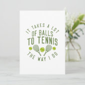 Het kost een hoop ballen om de manier waarop ik do bedankkaart (Staand voorkant)