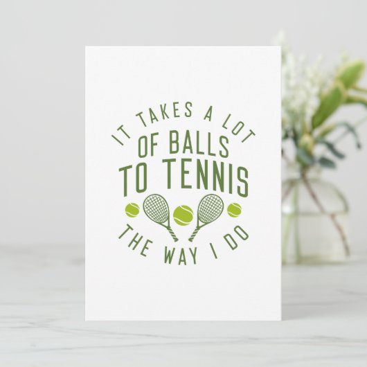 Het kost een hoop ballen om de manier waarop ik do bedankkaart (Staand voorkant)