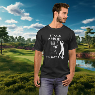 Het kost een hoop ballen om zo te golfen Golfer T-shirt