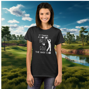 Het kost een hoop ballen om zo te golfen Golfer T-shirt