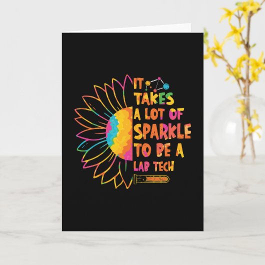 Het kost een hoop spinkellaboratoriumtechnicus kaart (Gele Bloem)