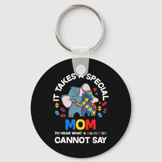 Het kost een speciale autistische dochter van mama sleutelhanger (Voorkant)