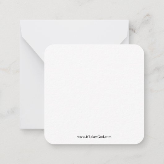 Het kost God Mini Note Cards Notitiekaartje (Achterkant)