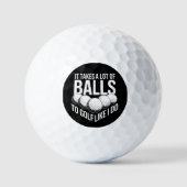 Het kost heel wat ballen om te golfen zoals ik gol (Voorkant)