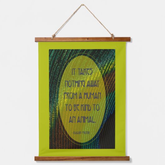 Het kost niets hangend wandkleed (Voorkant)