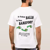 Het kost overal barefoot t-shirt (Achterkant)