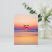 Het kost tijd briefkaart (Staand voorkant)