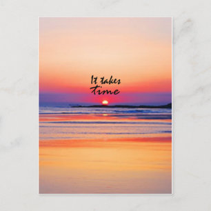 Het kost tijd briefkaart