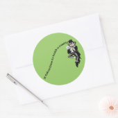 Het kost tijd om een Castle te bouwen Ronde Sticker (Envelop)