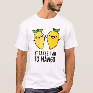 Het kost twee keer mango Funny Dansende Fruit Pun T-shirt