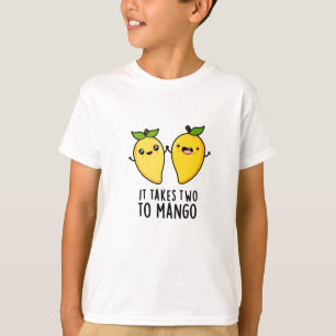 Het kost twee keer mango Funny Dansende Fruit Pun T-shirt