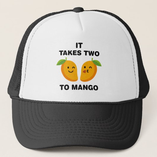 Het kost twee keer mango trucker pet (Voorkant)