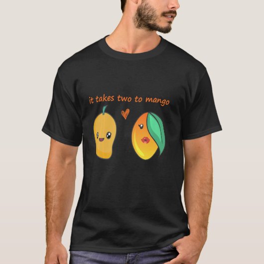 Het kost twee keer om Mango Cute Tango Mango Fruit T-shirt (Voorkant)