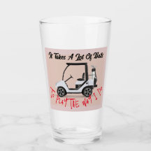 Het kost veel ballen glazen beker