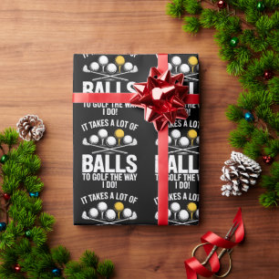 Het kost veel ballen om grappig te golfen Grappig Cadeaupapier