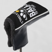 Het kost veel ballen om grappig te golfen Grappig  Golfheadcover (3/4 voorkant)