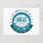 Het kost veel ballen om te golven zoals ik doe briefkaart (Voorkant)