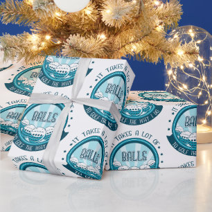 Het kost veel ballen om te golven zoals ik doe cadeaupapier