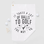 Het kost veel ballen om te golven zoals ik doe golfhanddoek (Insitu)