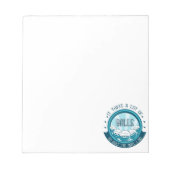 Het kost veel ballen om te golven zoals ik doe notitieblok (Voorkant)