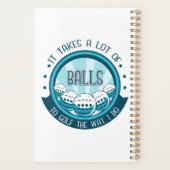 Het kost veel ballen om te golven zoals ik doe planner (Achterkant)