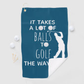 Het kost veel ballen om zo te golfen Golfer Golfhanddoek (Insitu)