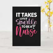 Het kost veel glans om verpleegster te zijn kaart (Gele Bloem)