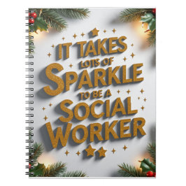 Het kost veel glitter om sociaal werker te zijn notitieboek