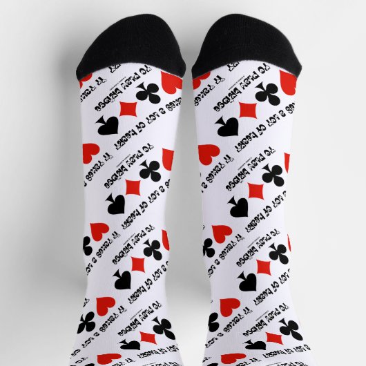 Het kost veel hart om brug te spelen sokken (Top)