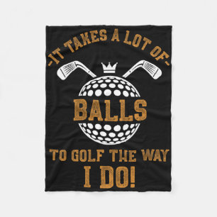 Het kost veel om te golfen zoals ik doe, grappige fleece deken