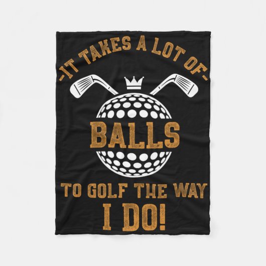 Het kost veel om te golfen zoals ik doe, grappige fleece deken (Voorkant)