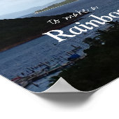 Het kost zowel regen als zon om een regenboog te m poster (Hoek)