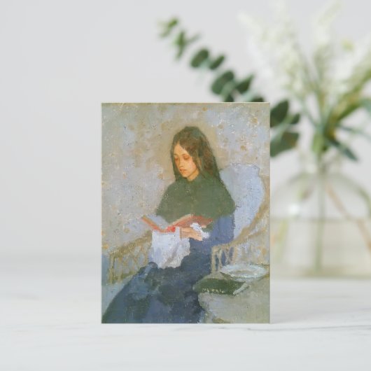 Het kostbare boek van Gwen John Briefkaart (Staand voorkant)