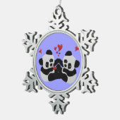 Het kostbare Ornament van Kerstmis van de Panda (Rechts)