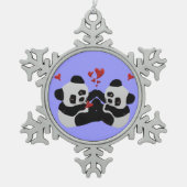 Het kostbare Ornament van Kerstmis van de Panda (Voorkant)