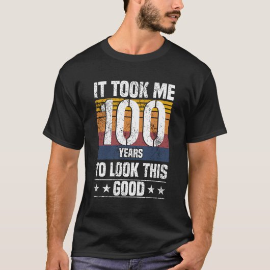 Het kostte me 100 jaar om deze goede grappige 100 t-shirt (Voorkant)