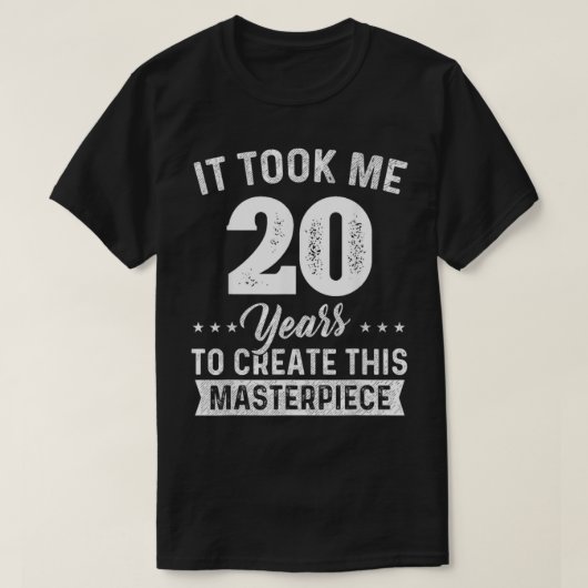 Het kostte me 20 jaar sterstuk 20e verjaardag 20e  t-shirt (Design voorkant)