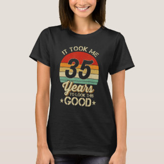 Het kostte me 35 jaar om deze goede 35e verjaardag t-shirt