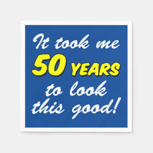 Het kostte me 50 jaar om deze goede blauwe servett servet