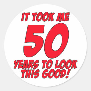 Het kostte me 50 jaar om dit goed te zien ronde sticker
