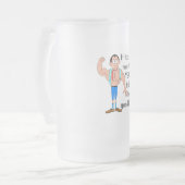 Het kostte me 60 jaar om er zo goed uit te zien. matglas bierpul (Voorkant links)